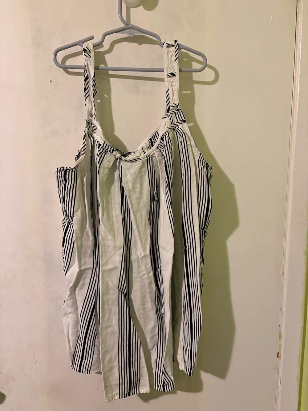 Lane Bryant White and Black Striped Cami